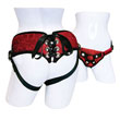 SportsSheets Plus Size Red Lace With Satin Corsette Strap-On
