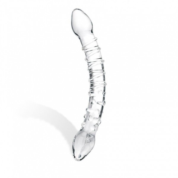 Double Trouble Glass Dildo