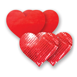 Nippies Pasties - Solid Red Heart